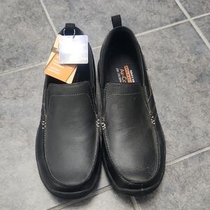 Black Slip-On Men Shoes
